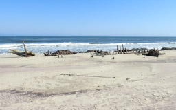 Wrack des Holzschiffes Southwest Seal